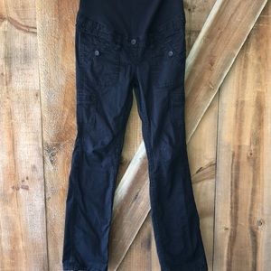 H&m Mama Maternity Black Cargo Pants Size 6